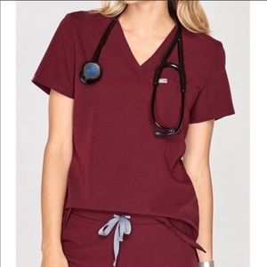 ISO!! Figs burgundy top in XXS OR XS